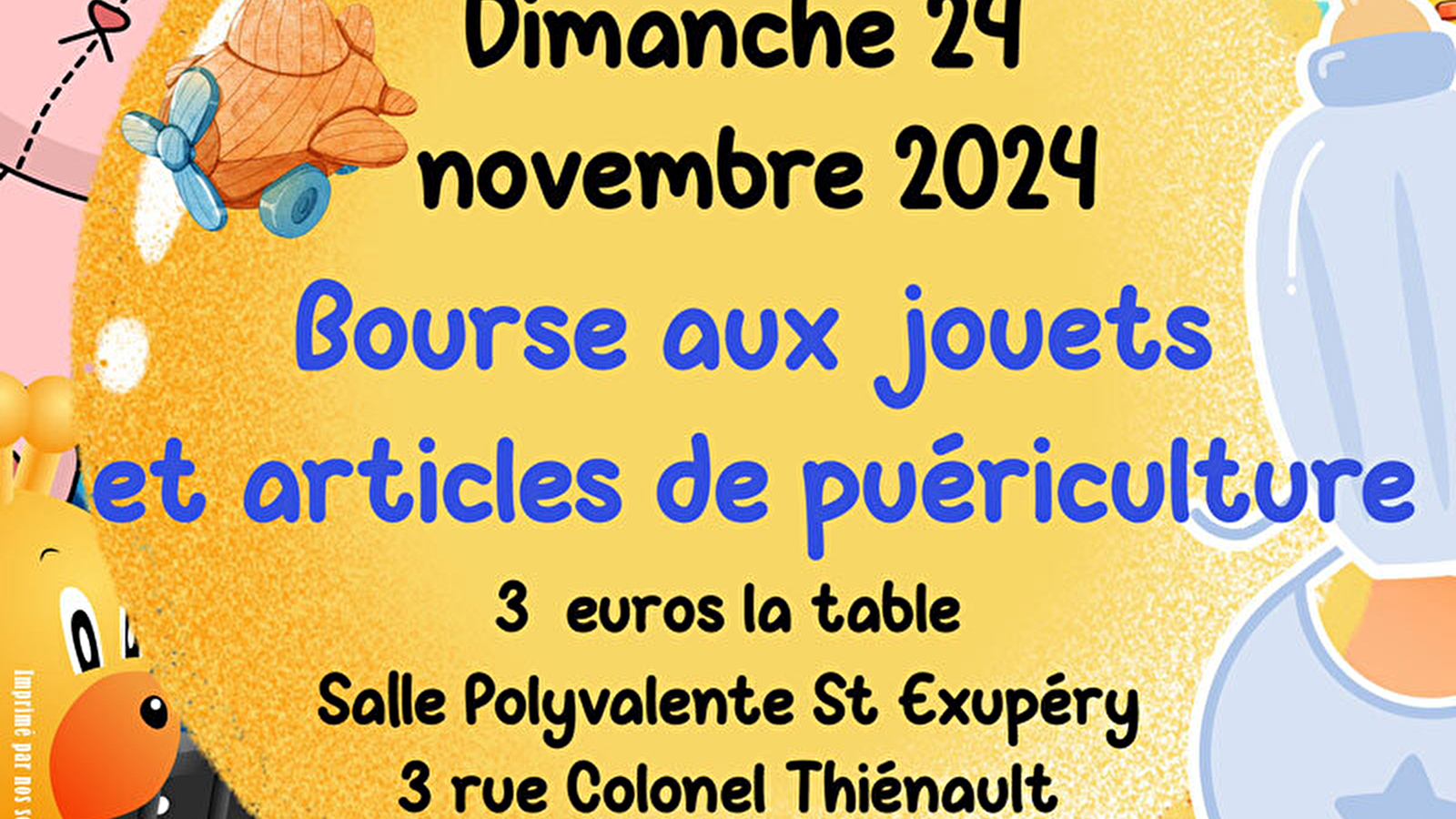 ANNULÉ Bourse aux jouets et articles de puériculture